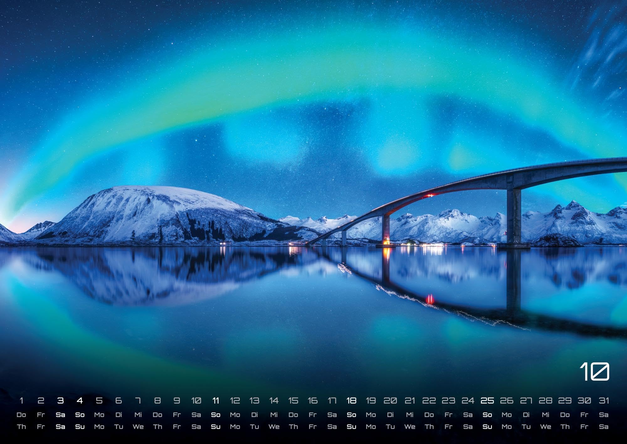Polarlichter - grandiose Naturschauspiele - 2026 - Kalender DIN A2: Der Wandkalender mit den schönsten Motiven der Polarlichter im hohen Norden für ... extragroßen Format DIN A2 (ca. 60 x 42 cm)!