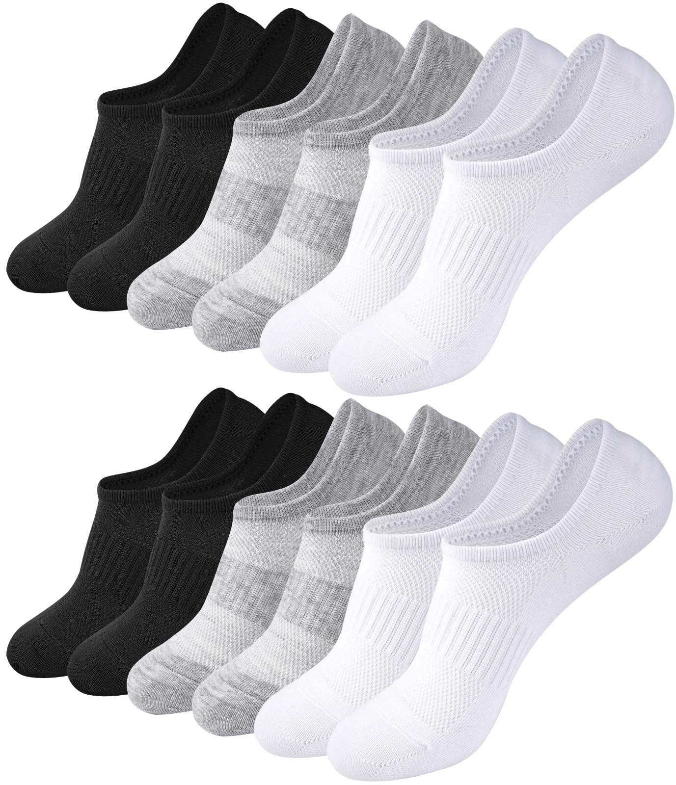 Horuru No Show Socks Womens Liner Footies Low Cut Ankle Socks for Sneakers | Breathable N…