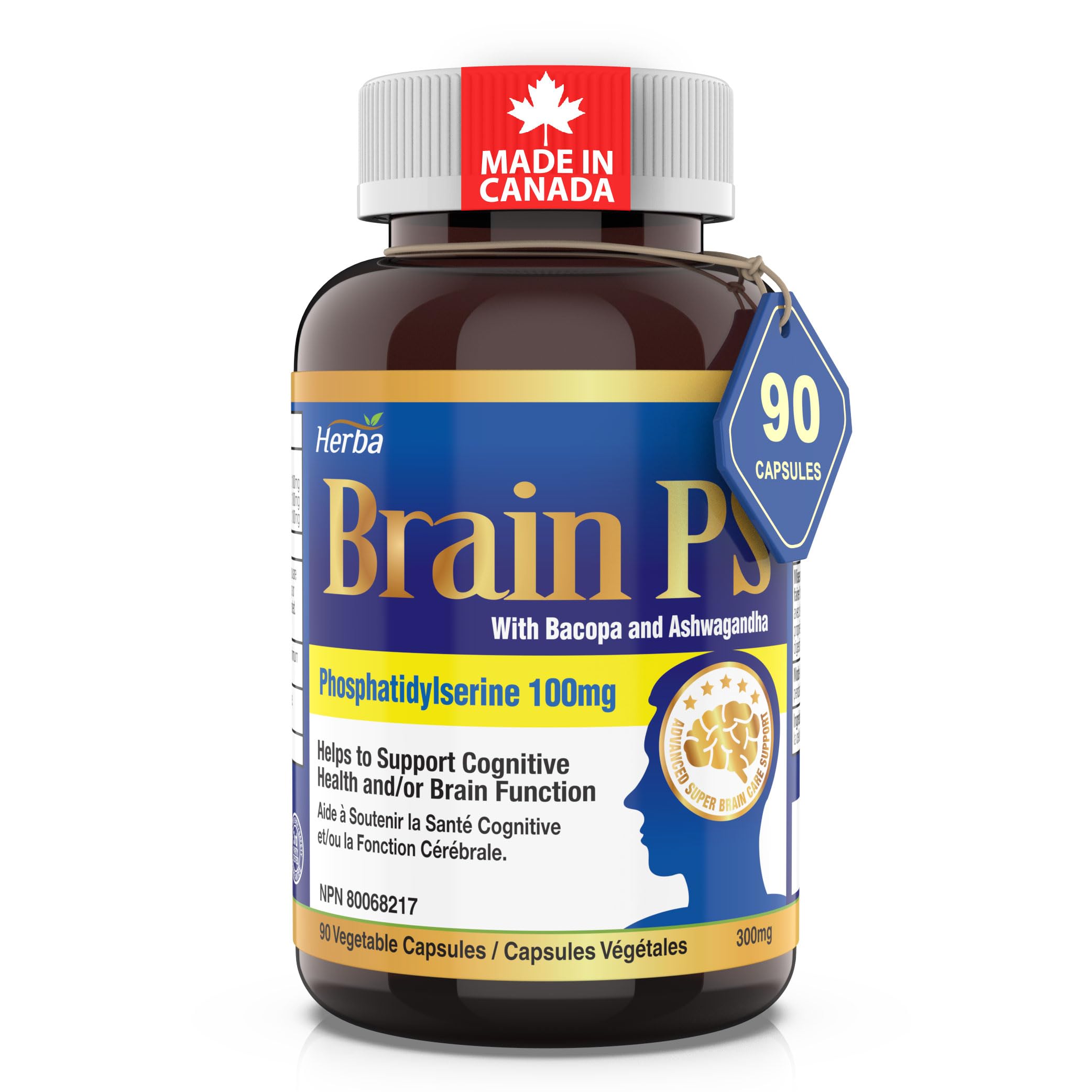 健康・医学 Health Behavior Herba Brain PS Phosphatidylserine Memory and Focus Supplement