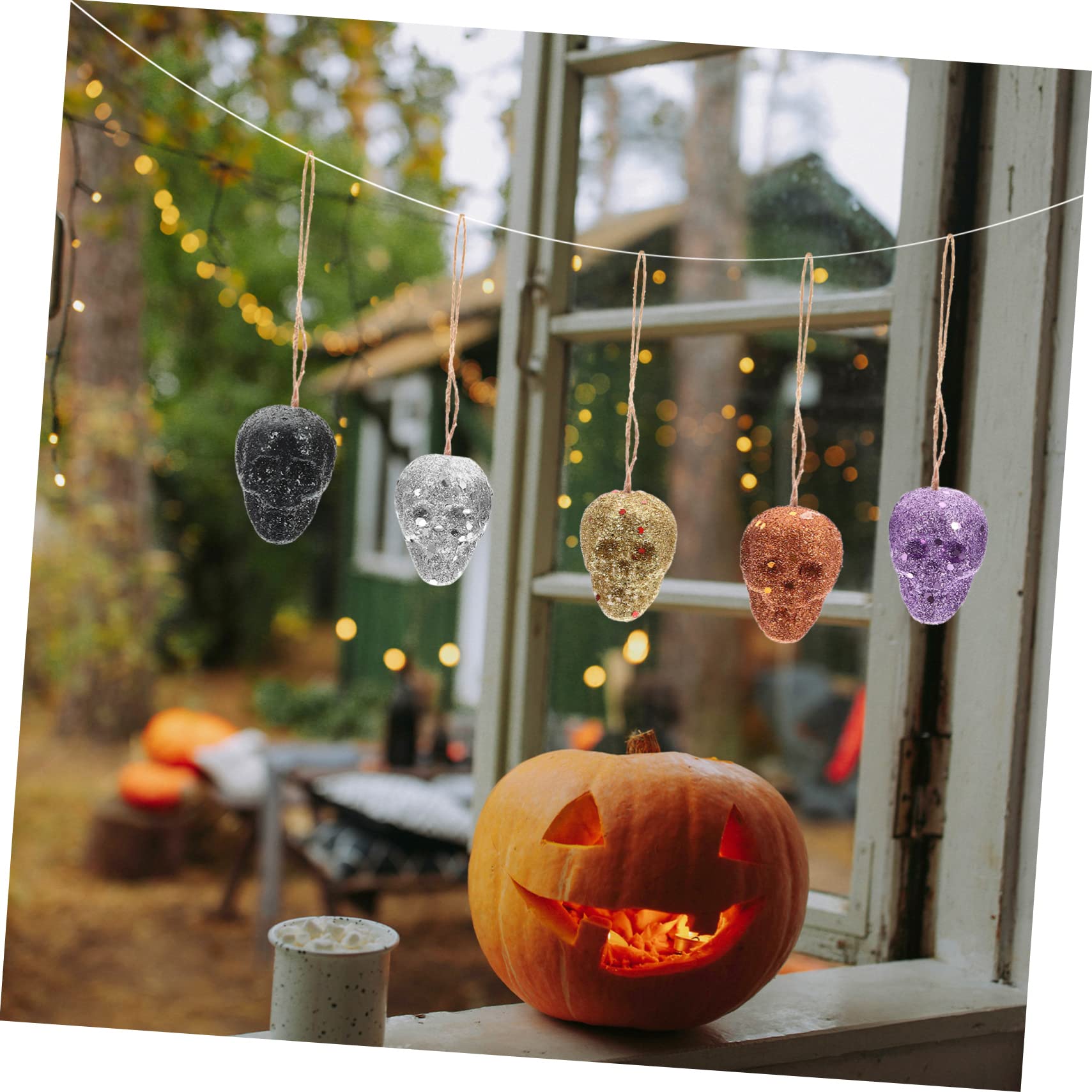 TOPBATHY 100 Pz teschio di schiuma halloween party decorazione halloween arredamento scheletro arredamento di adornare forniture di di schiume di