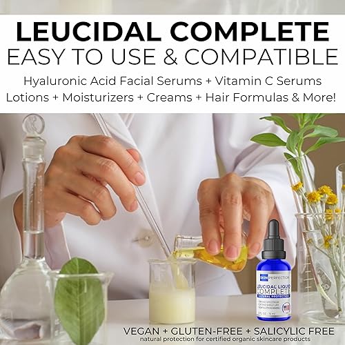Miniatura 9 de Skin Perfection Leucidal - Protección cosmética a base de agua completa para bricolaje, conservante sintético, alternativa, péptido de coco láctico,