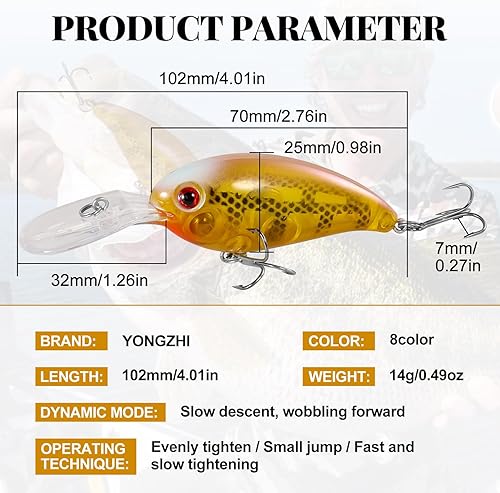 Miniatura 8 de Señuelos de pesca poco profundos buceo profundo Swimbait Crankbait Pesca Bamboleo Multi articulado cebos duros para lubina, trucha, agua dulce