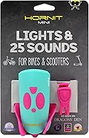 Vista 11 de Hornit Mini bocina de bicicleta y scooter con faros para niños