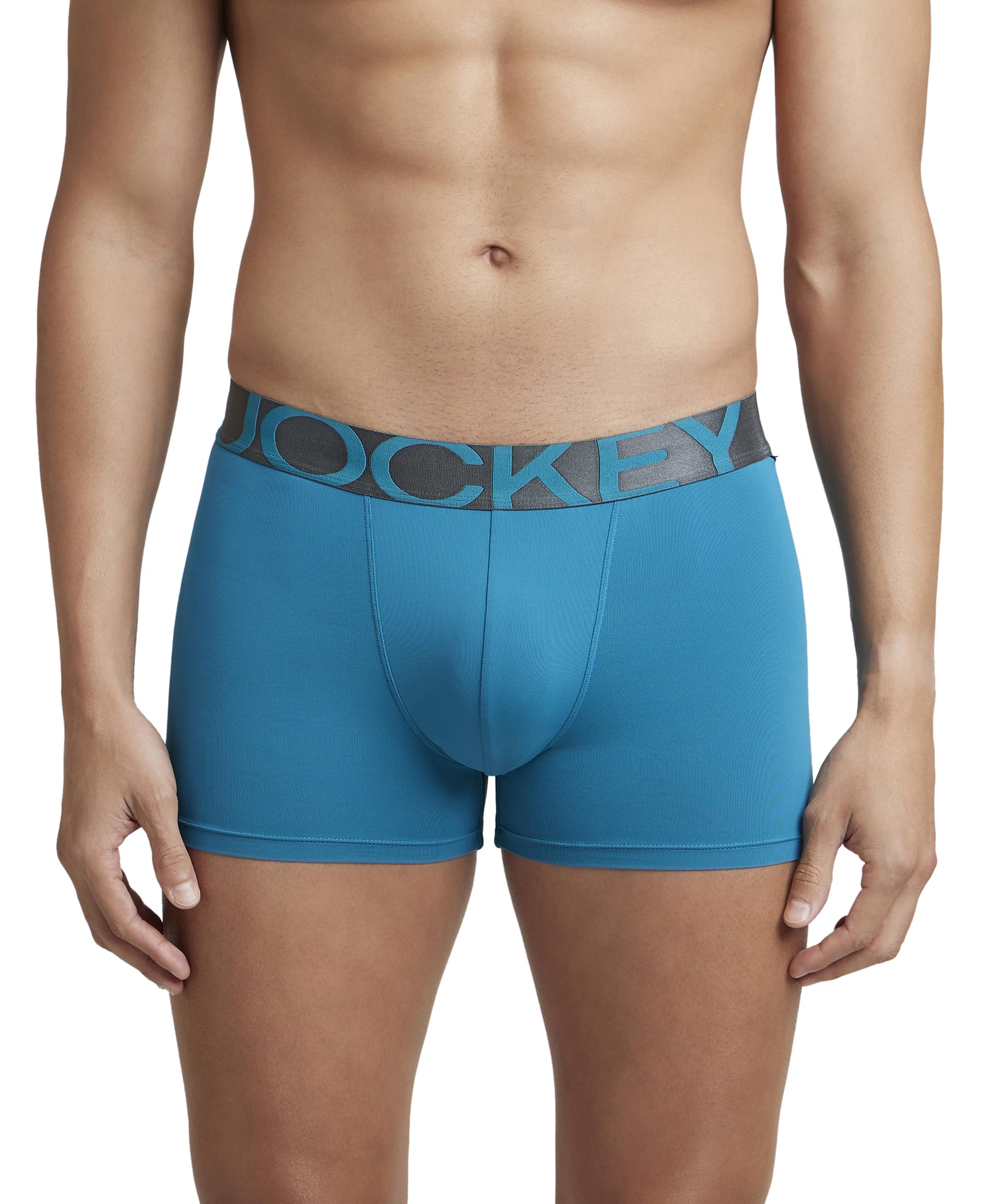 Jockey Men's Cotton Trunks (Pack of 1) (IC28-105_Ocean Depth_X-Large_Grey_Xl)