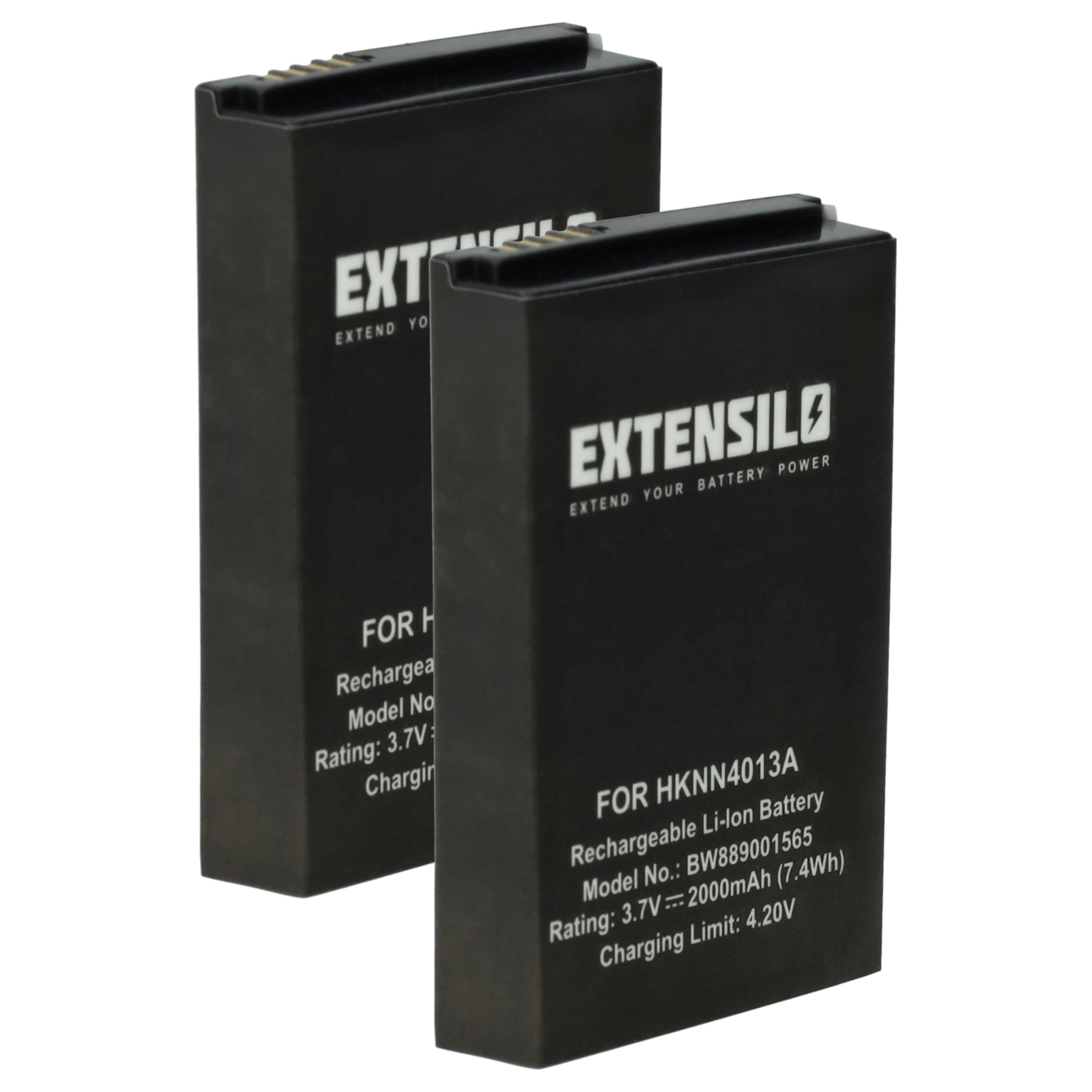 2x batteria sostituisce Motorola BT90, BT110, BT90, HKLN4440B, BT110, BT60 per radio (2000mAh, 3,7V, Li-Poly)