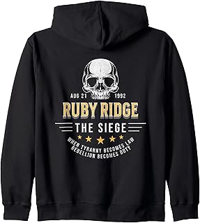 Ruby Ridge The Siege 1992 - Rebellion Becomes Duty Zip Hoodie