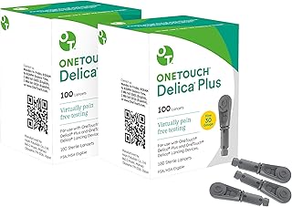 Delica Plus Lancets for Diabetes Testing - Fine 30-Gauge Lancets for Blood Test - Diabetic Supplies for Blood Sugar Monitor - for Lancing Device, 200 Count