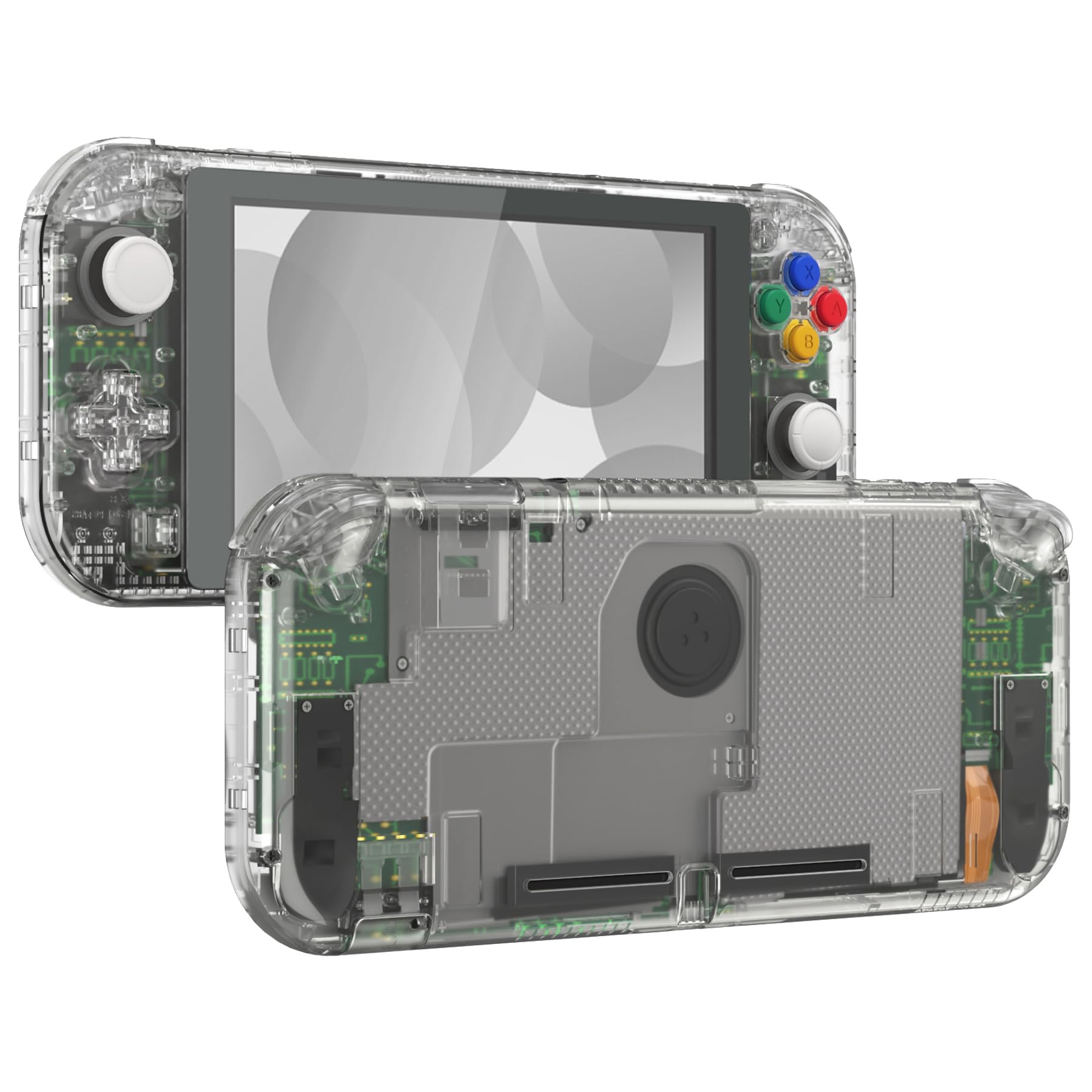 Nintendo Switch Lite クリアシェル Amazon.com: eXtremeRate Crystal Clear DIY Replacement Shell for