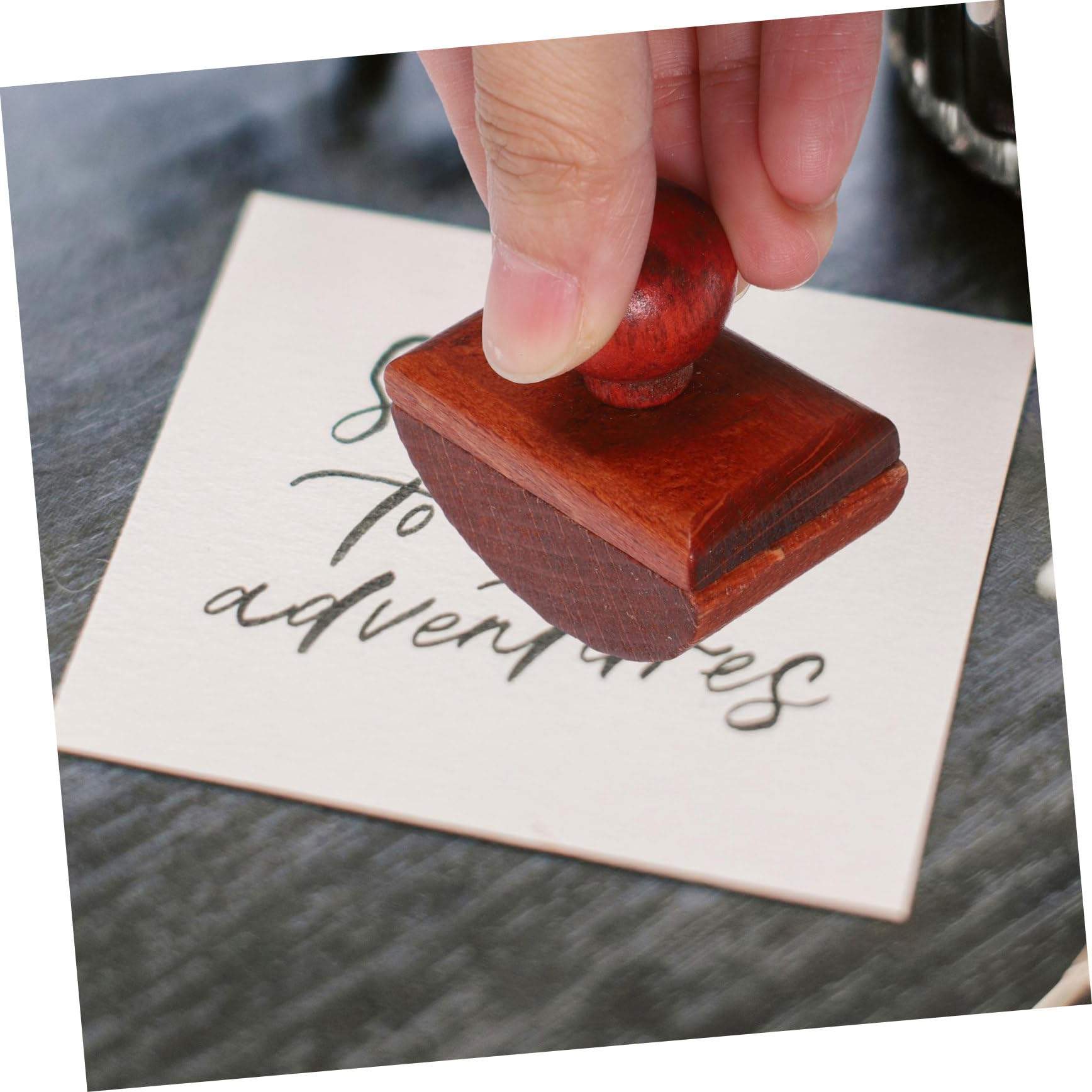 Homoyoyo Wippenlöscher Leicht und Tragbar Tintenabsorptions Holz mit Schnelltrocknendem Stempel Verhindert Seitenverklebung für Kalligrafie und Füller Am Schreibtisch