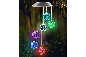 Kwaiffeo Solar Disco Ball Outdoor Lights