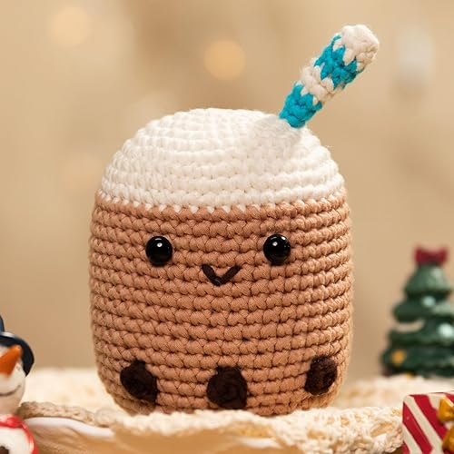 Miniatura 7 de Mewaii Kit de ganchillo para principiantes, kit completo de bricolaje con más de 40% de hilo de cinta preiniciado tutoriales en video paso a paso