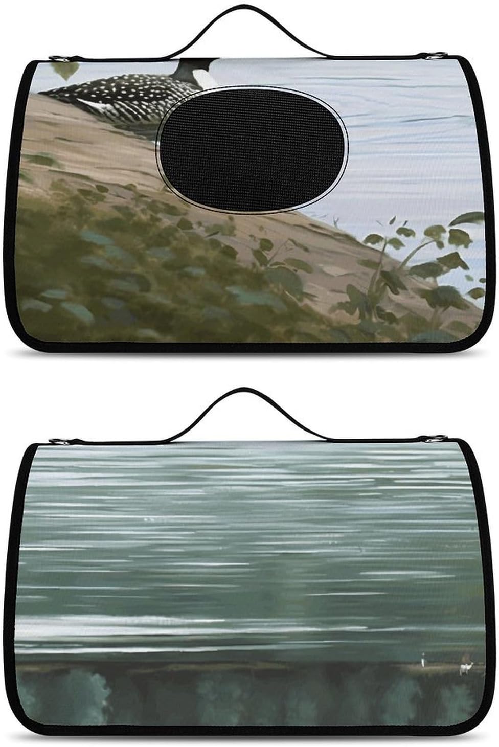 Pet Handbags, Loon Nature Birds Printed Pet Handbags,folding Pet Bags,new Pet Handbags,universal Pet Handbags, 45X26X23.5cm