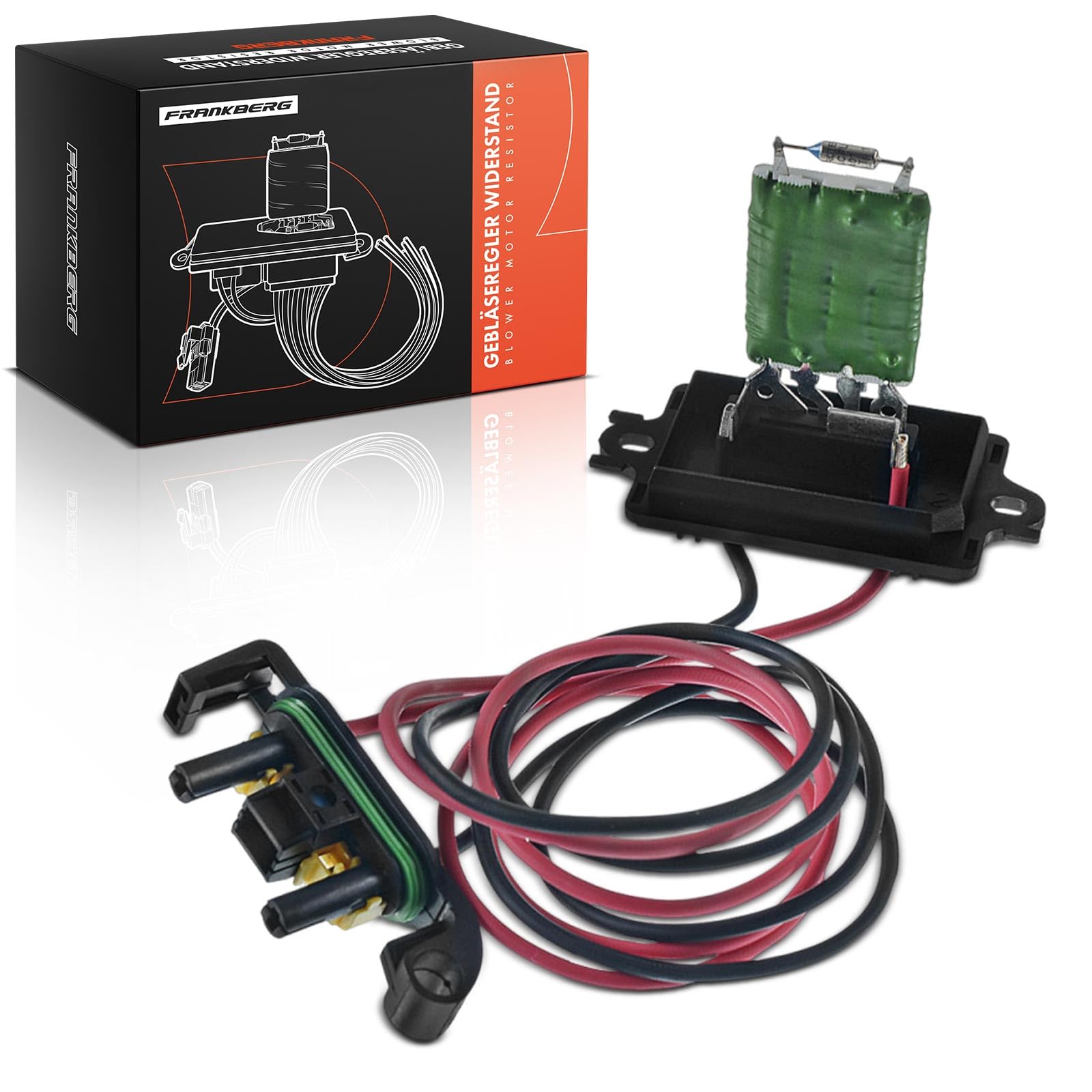 Frankberg Resistencia del calentador Regulador del soplador Compatible con Clio III BR0/1 CR0/1 Clio III Grandtour KR0/1 Modus/Grand Modus F/JP0 Replace# 7701209803