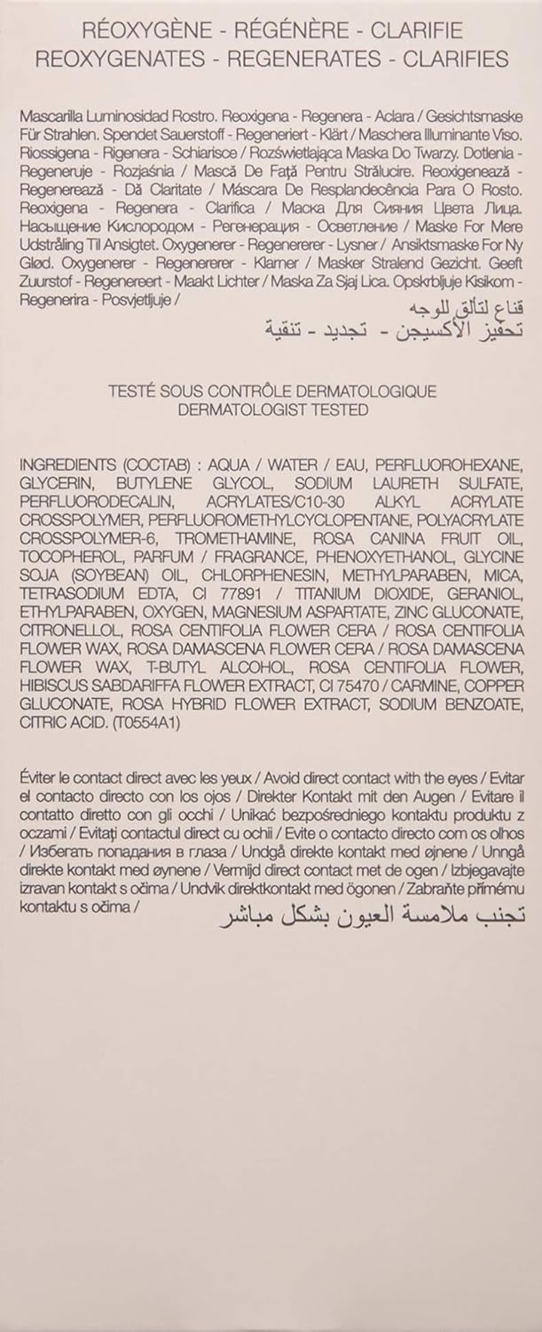 By Terry Baume De Rose Glowing Mask, Brightening Face Mask, Clarifies Complexion, Regenerates Skin, 1.7 oz