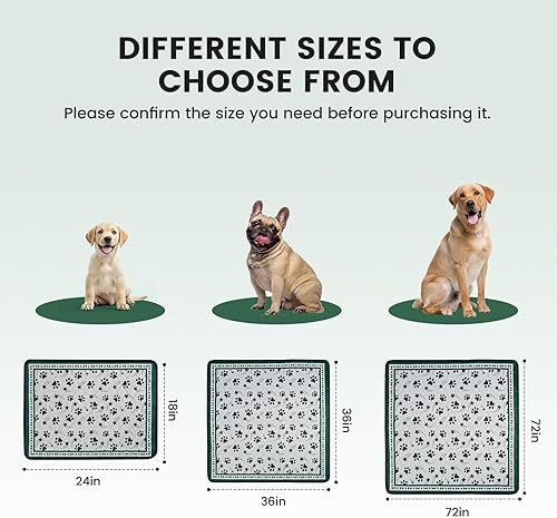 Miniatura 5 de Gardner Pet - Alfombrillas lavables para orinar para perros, de 36" x 36", antideslizantes con gran absorción de orina, reutilizables, para