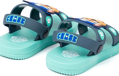 Vista 3 de Paw Patrol Sandalias para niños Deslizadores azules para niños con correa de apoyo Chase The Police Dog Zapatos de verano Calzado sin cordones