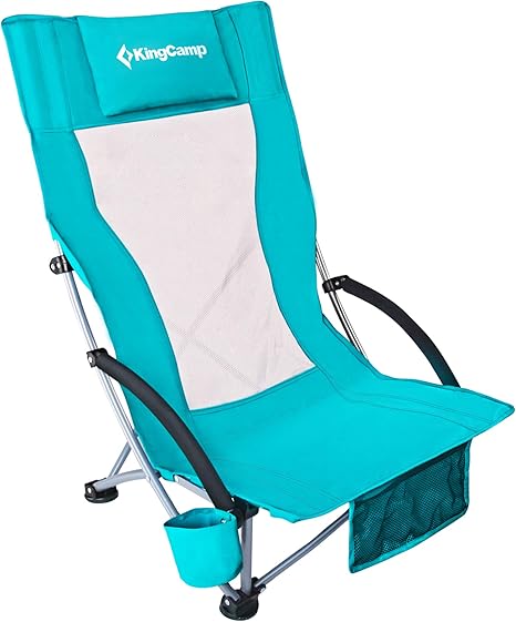 Amazon Com Kingcamp Beach Chair High Back Lightweight Folding Backpack Chair With Cup Holder Pocket Pillow Bag For Outdoor Camping Sand Concert Lawn Festival Sports Cyan Sports Outdoors Amazon Com Kingcamp Beach Chair High Back Lightweight Folding Backpack Chair With Cup Holder Pocket Pillow Bag For Outdoor Camping Sand Concert Lawn Festival Sports Cyan Sports Outdoors