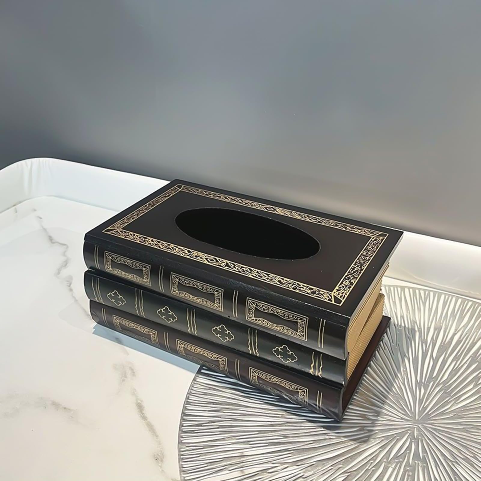 pudełko chusteczek, Dekoracyjny uchwyt na pudełko chusteczki | Elegancki organizer papier toaletowy, okładka pudełka w stylu retro