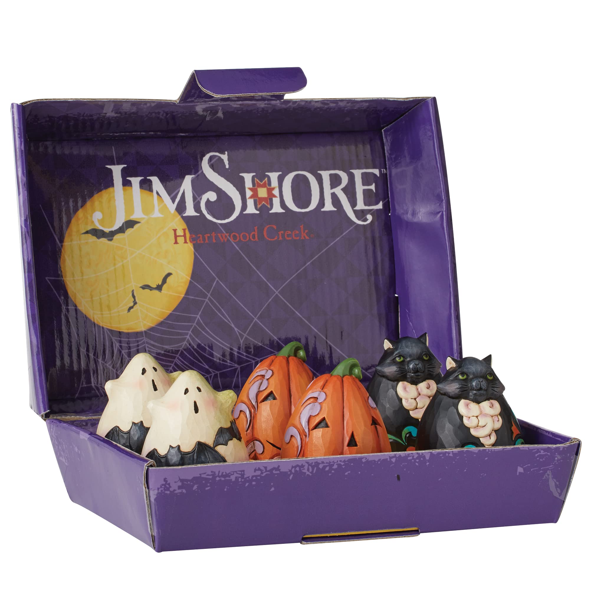 Jim Shore Heartwood Creek Halloween Mini Figurines, 6-Pack