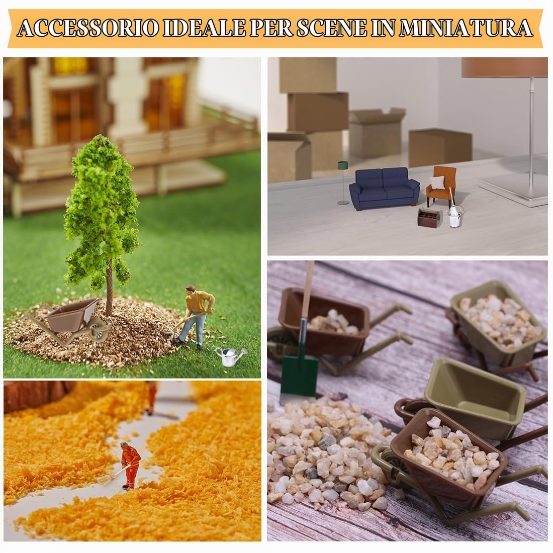 Set di Cassette Degli Attrezzi in Miniatura, 13 Pezzi Accessori Bambole per Gnomi di Natale, Accessori Casa Bambole per la Casa Delle Bambole Decorazione del Giardino in Miniatura