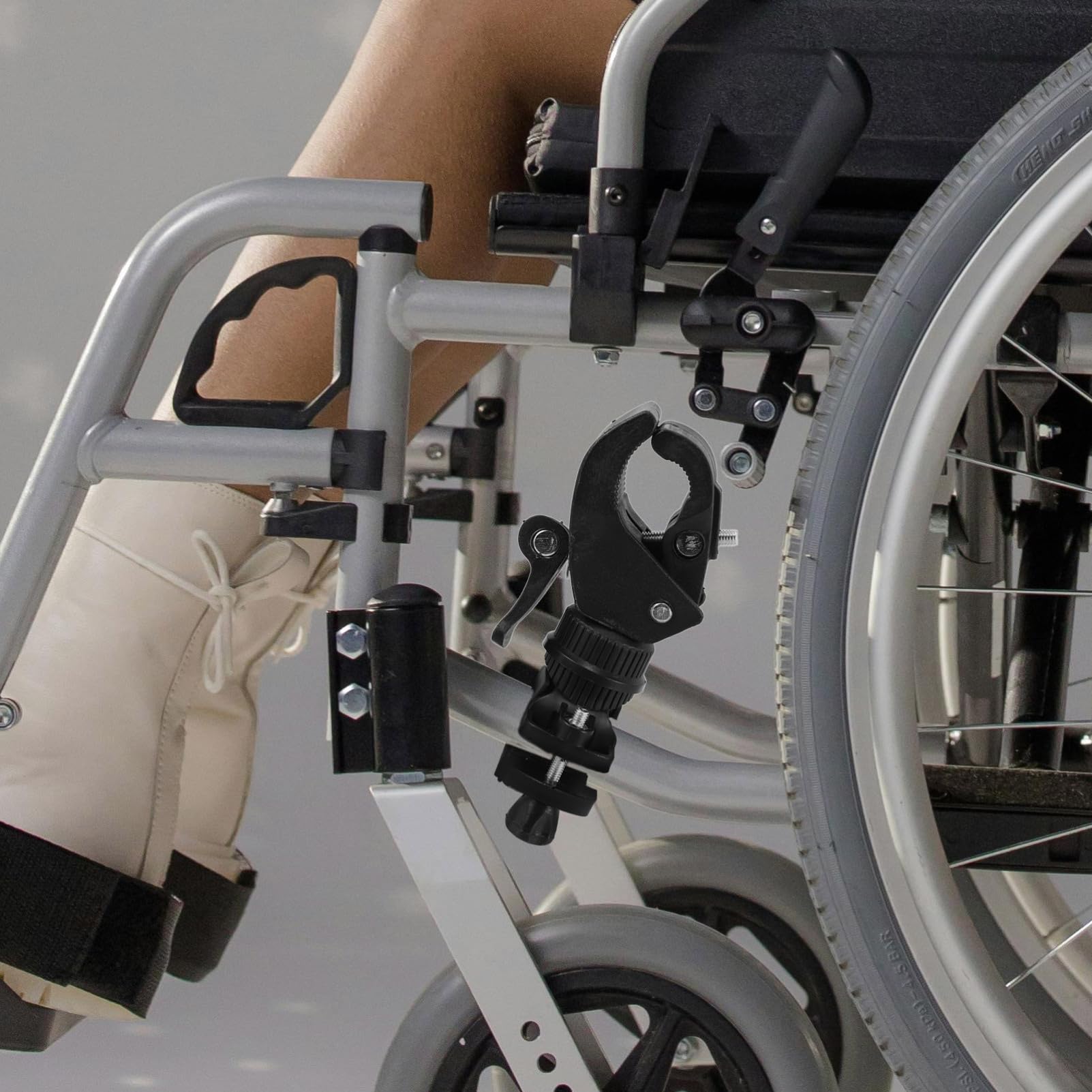 FOMIYES 2pcs Mobility Scooter Cane Holder with Cane Holder Stand and Wheelchair Crutch Holder for Walking Stick Holder Accessories