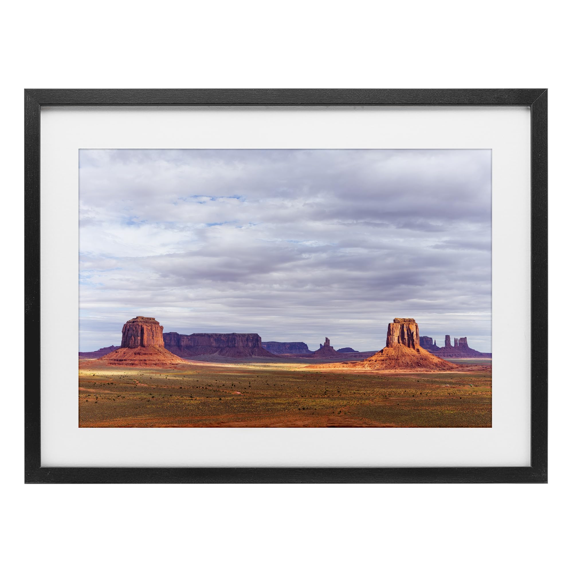 'Monumental Desert Buttes & Mesas'| Framed Print Under Glass