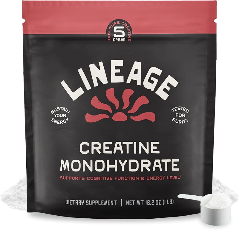 Creatine Monohydrate with Sea Salt, 90 Servings | Micronized creatine powder for training & performance with no artificial ingredients.