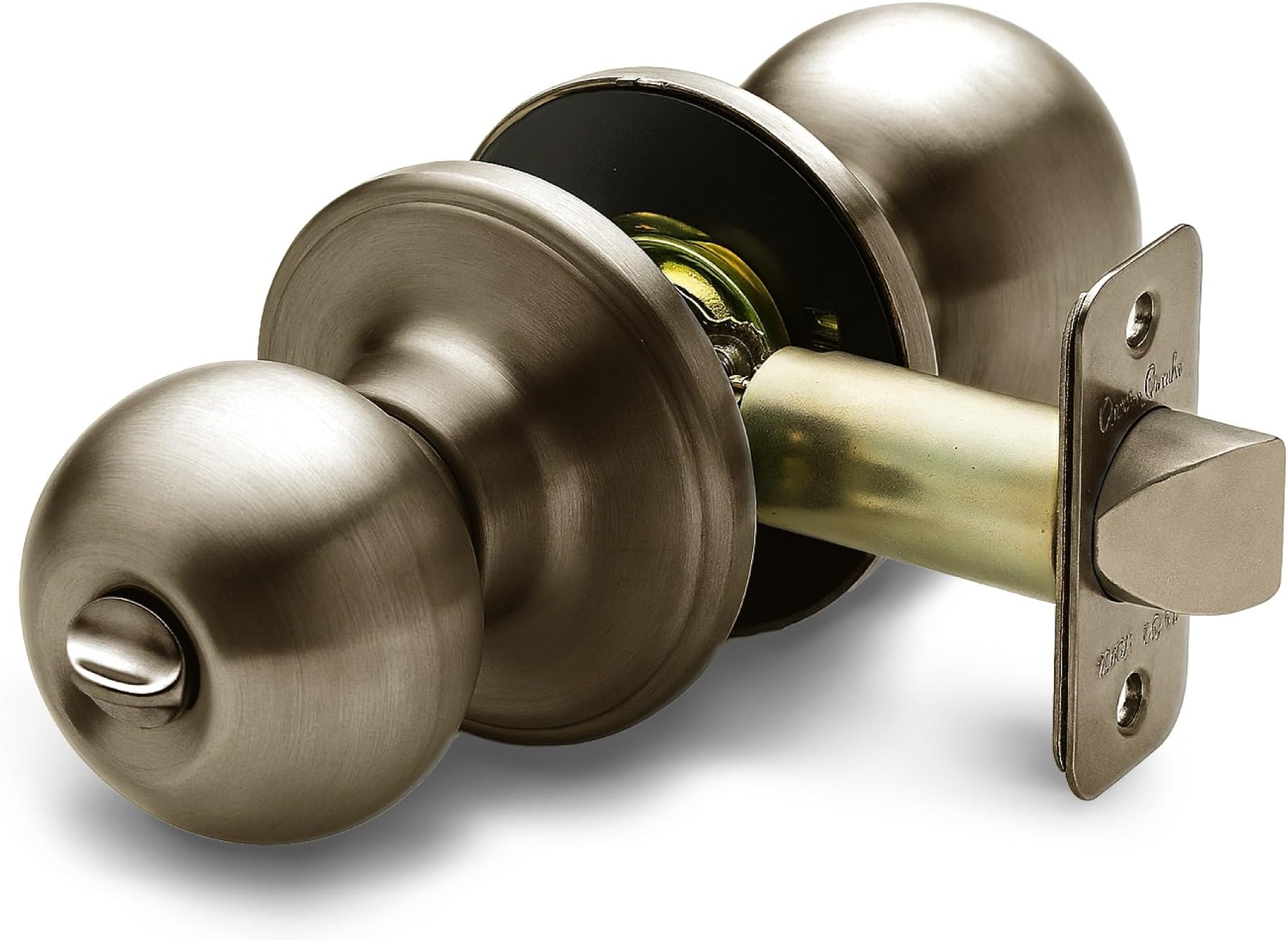 Copper Creek 1 Pack Antique Brass Ball Door Knobs - Privacy - BK2030AB