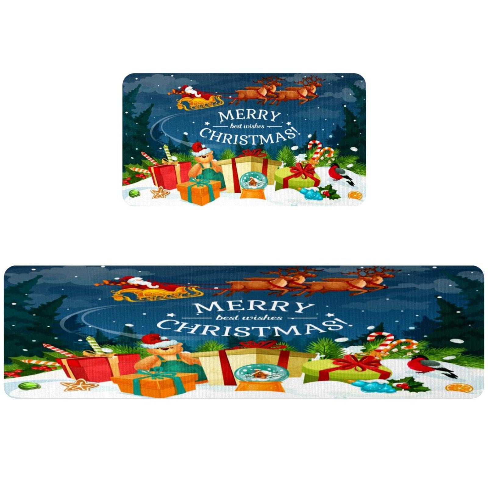 Tapis de cuisine pour couloir et buanderie Merry lot de 2 lavables