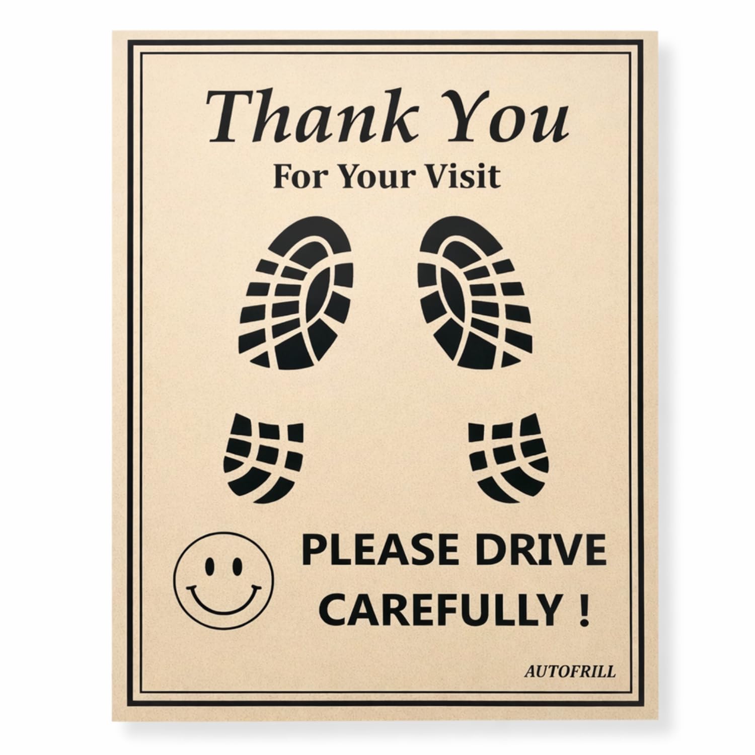 AUTOFRILL 100 Pcs Paper Disposable Universal Car Floor Mat Car Foot Paper Sheets Car Foot Mats Paper Mats for All Cars, Trucks, SUV (Size 49 * 38 CM)