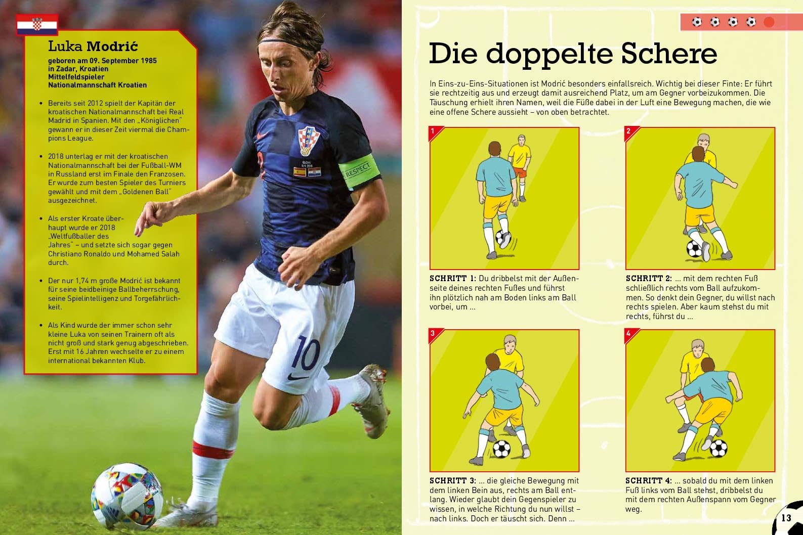 Die besten Fußballtricks I Fussball Buch für Kinder ab 7 Jahren: Mit Poster. Dribbeln, passen, schießen - Geschenk für Jungen + Mädchen
