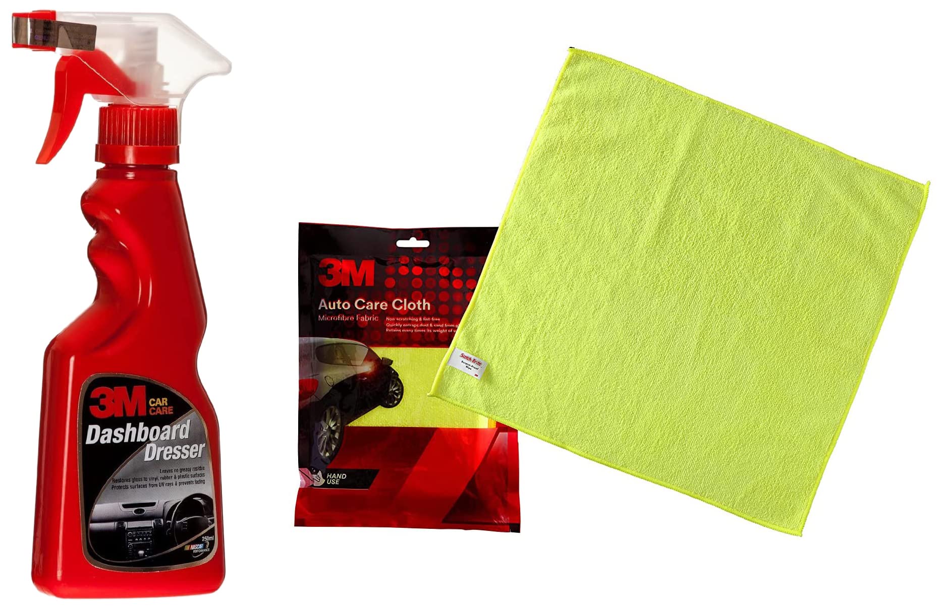 3M IA260166359 Auto Specialty Dashboard Dresser (250 ml) & 3M Car Care Microfibre Cloth-image-43