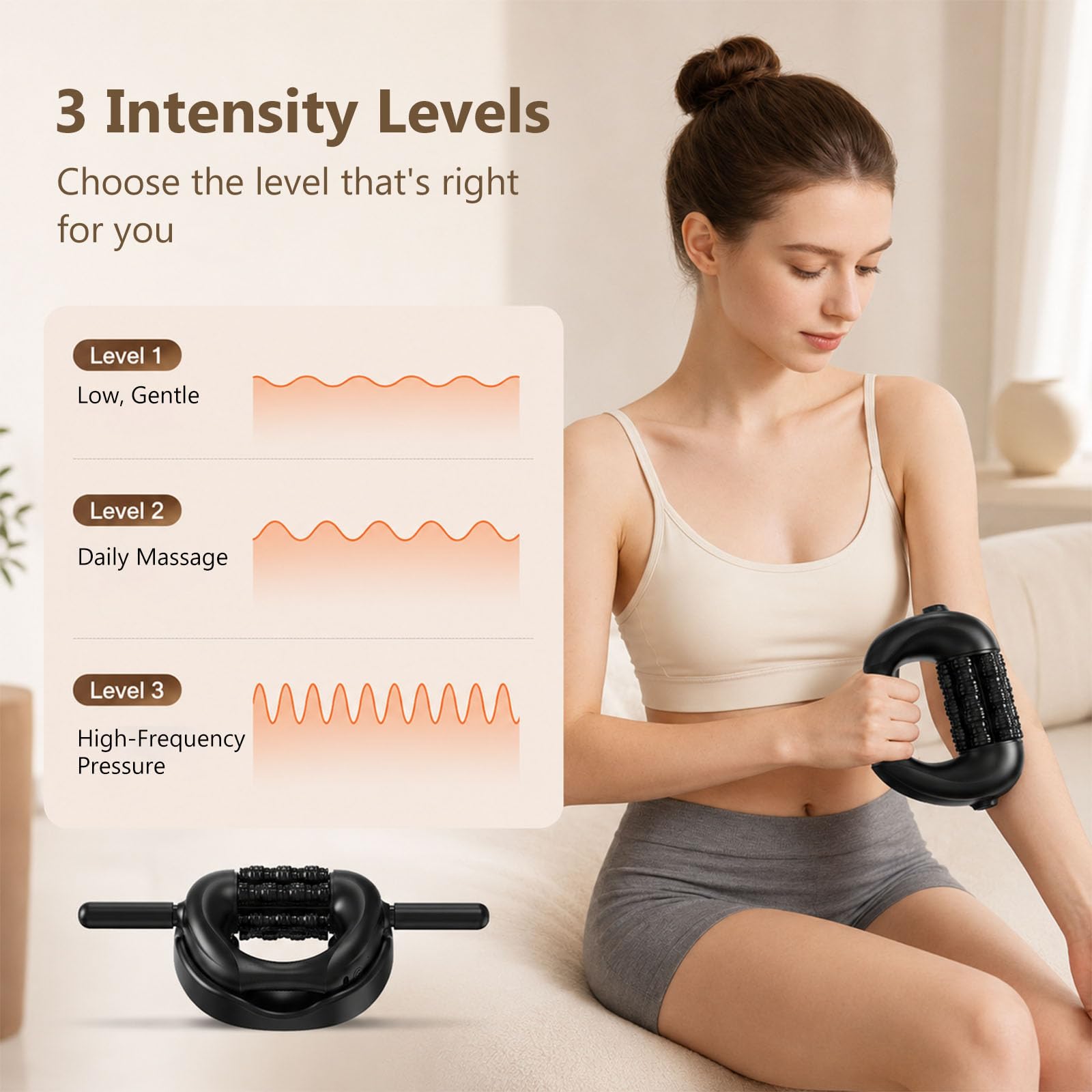 Appareil De Massage Portable à Double Usage,Petit Rouleau De Massage
