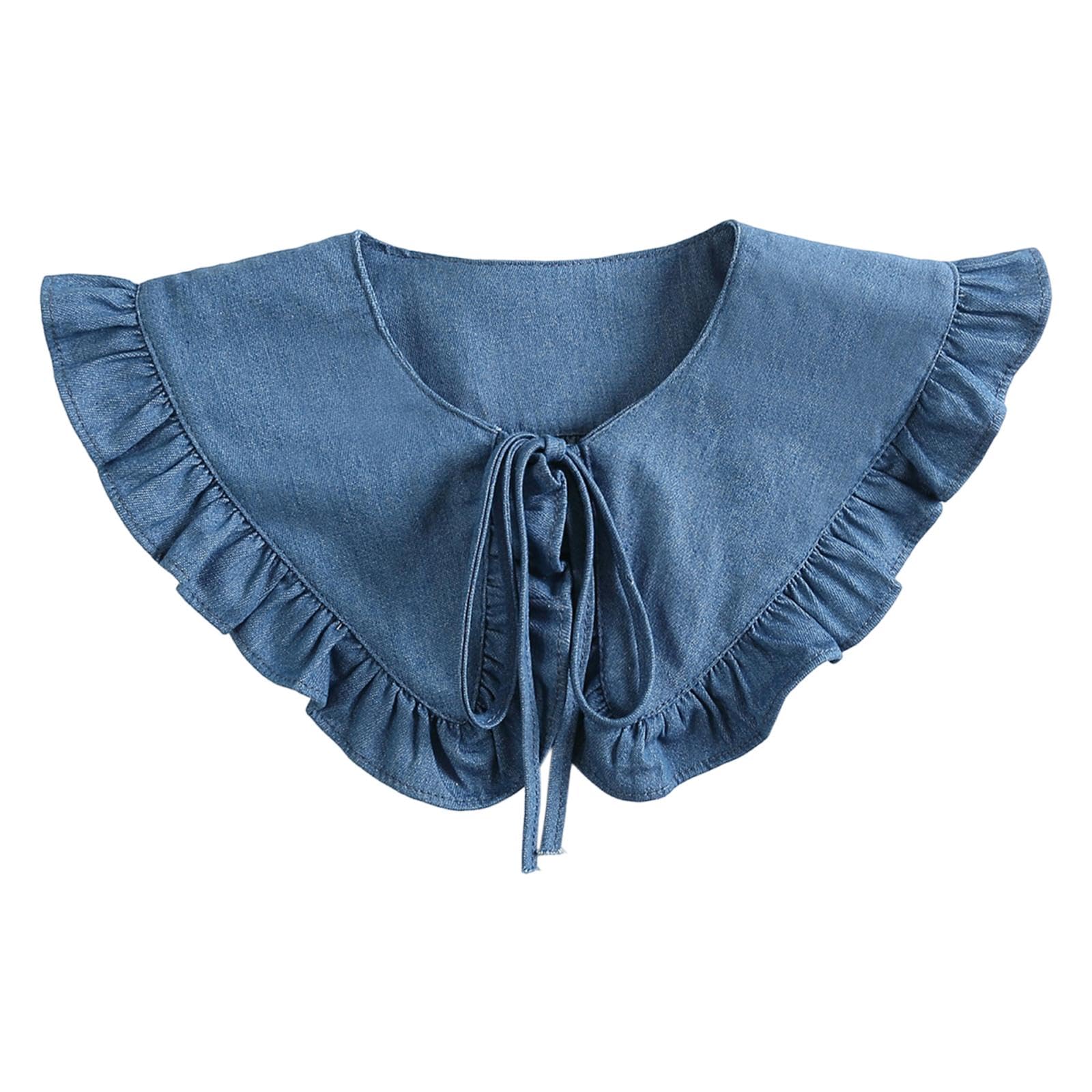 Merishopp Women Fake Collar Detachable Easy to Wear Accessories Durability Cape Collar | Clothing Shoes & Accessories | Womens Accessories | Scarves & Wraps-picture-11