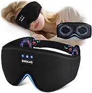 Sleep mask Headphones,100% Blackout 3D Zero Eye Pressure Bluetooth Sleep mask Breathable Eye mask with Bluetooth Headphones Sleep Headphones for Side Sleepers 14H Playtime&Bluetooth 5.4 Black