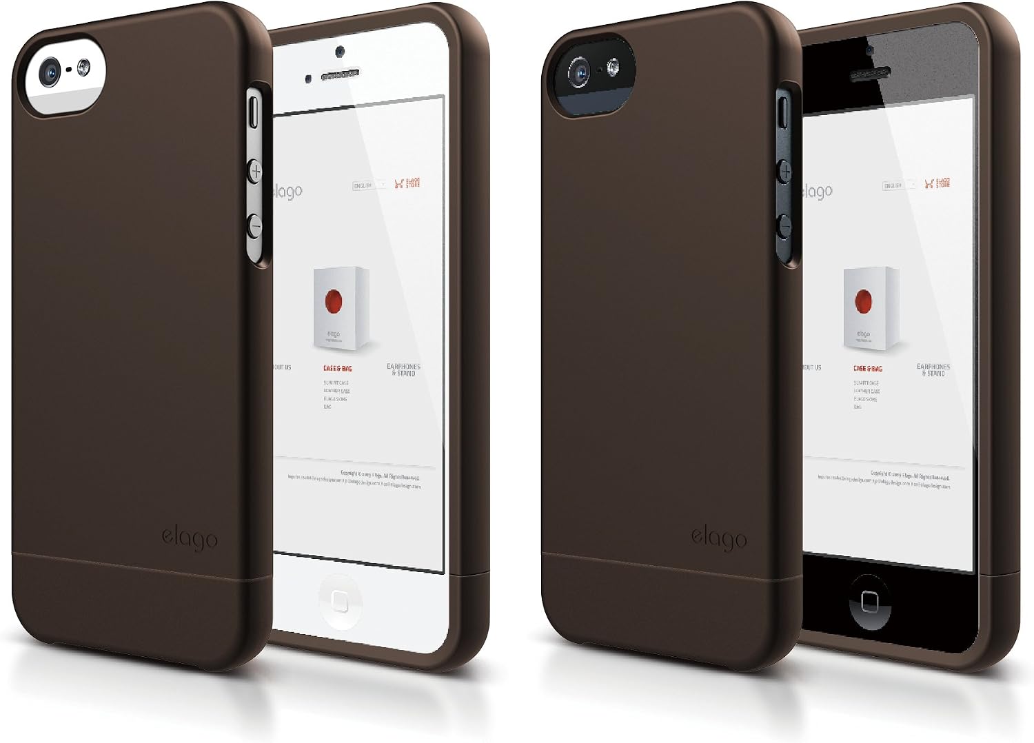 iPhone SE case, elago® [Glide][Soft Feel Chocolate] - [Mix and Match][Premium Armor][True Fit] - for iPhone SE/5/5S