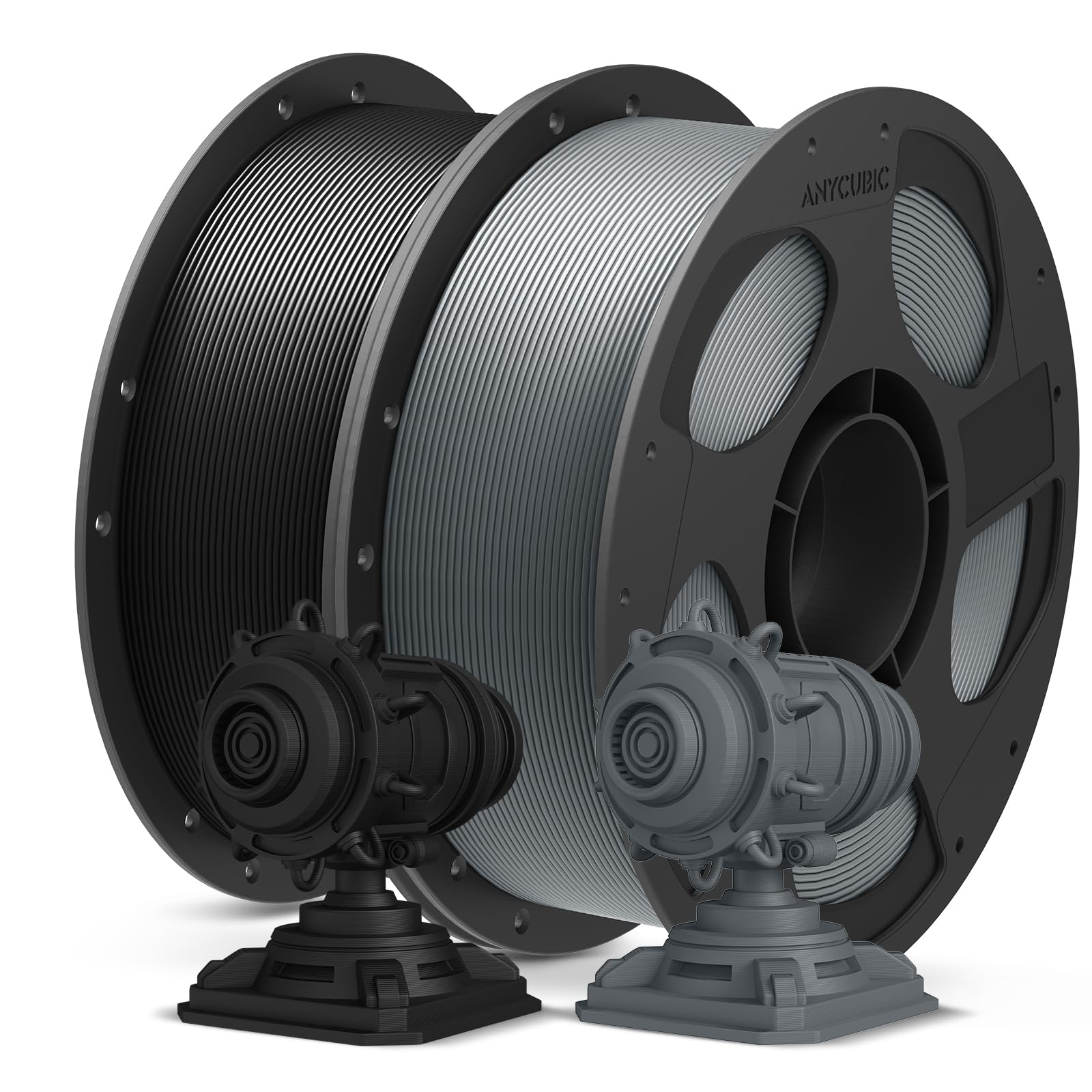 ANYCUBIC PLA Plus (PLA+), 3D Printer Filament 1.75mm Bundle, Dimensional Accuracy +/- 0.02mm, High Toughness, Print with Most FDM 3D Printers, 1KG