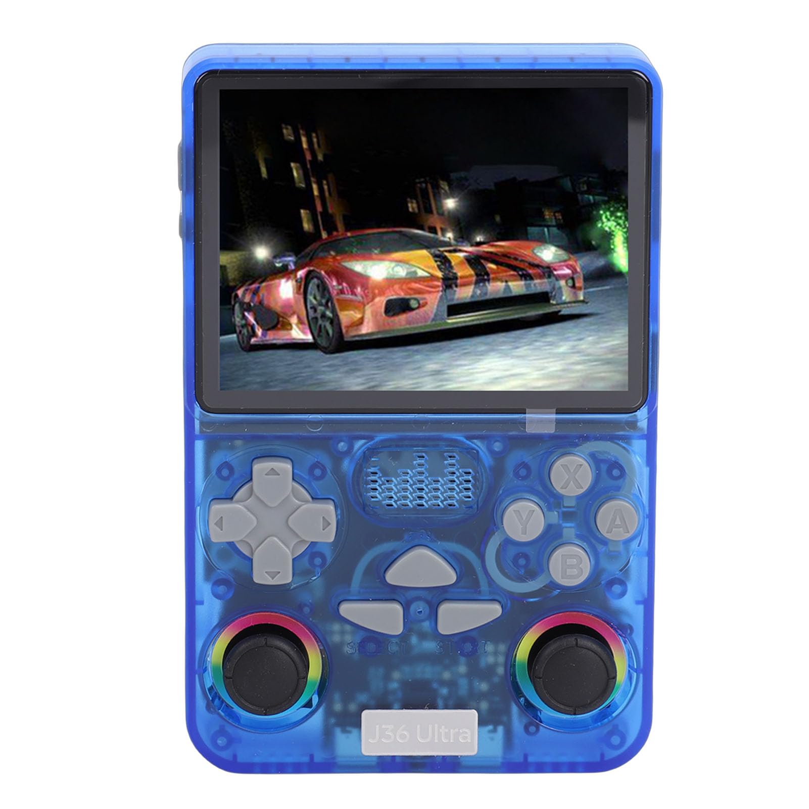Generic Console di Gioco retrò WiFi Portatile Memoria da 64 GB Batteria a Lunga Durata Schermo da 4 Pollici per Viaggi (BLUE)