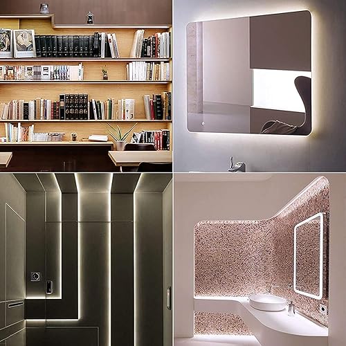 Miniatura 4 de Tira de luces LED, tira LED SMD 2835, DC12V 1200LEDs 16.4 pies, 26000 lm, tiras de luz LED de alta densidad, impermeables, IP65, 3 veces de brillo