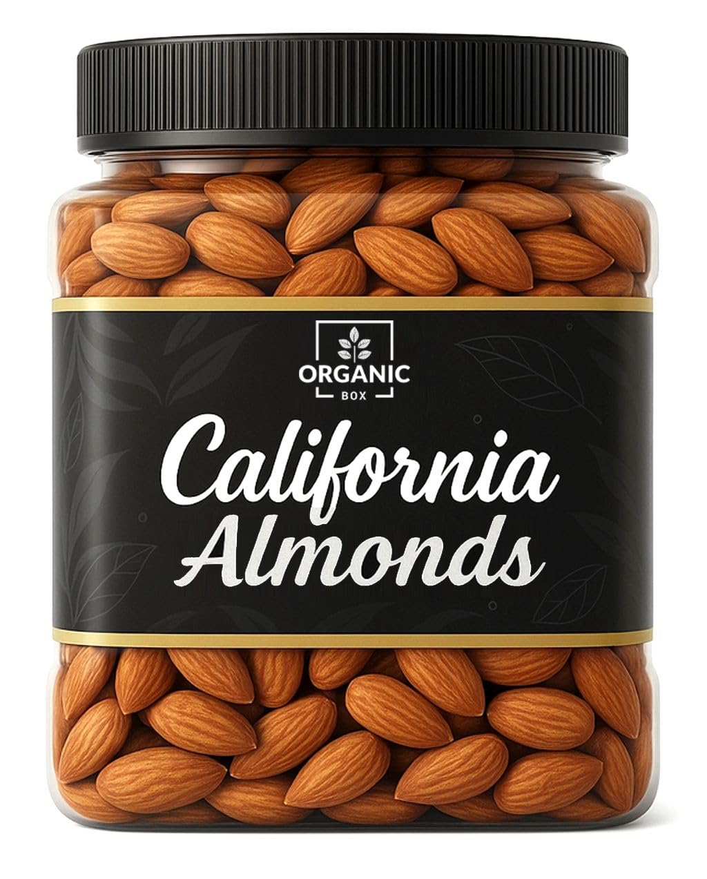 Organic Box 100% Natural and Premium California Almonds | Quality Badam Giri | Badam - Bold Size | Real Nuts | Whole Natural Badam Dry Fruits (1Kg) - Diwali Gift Pack