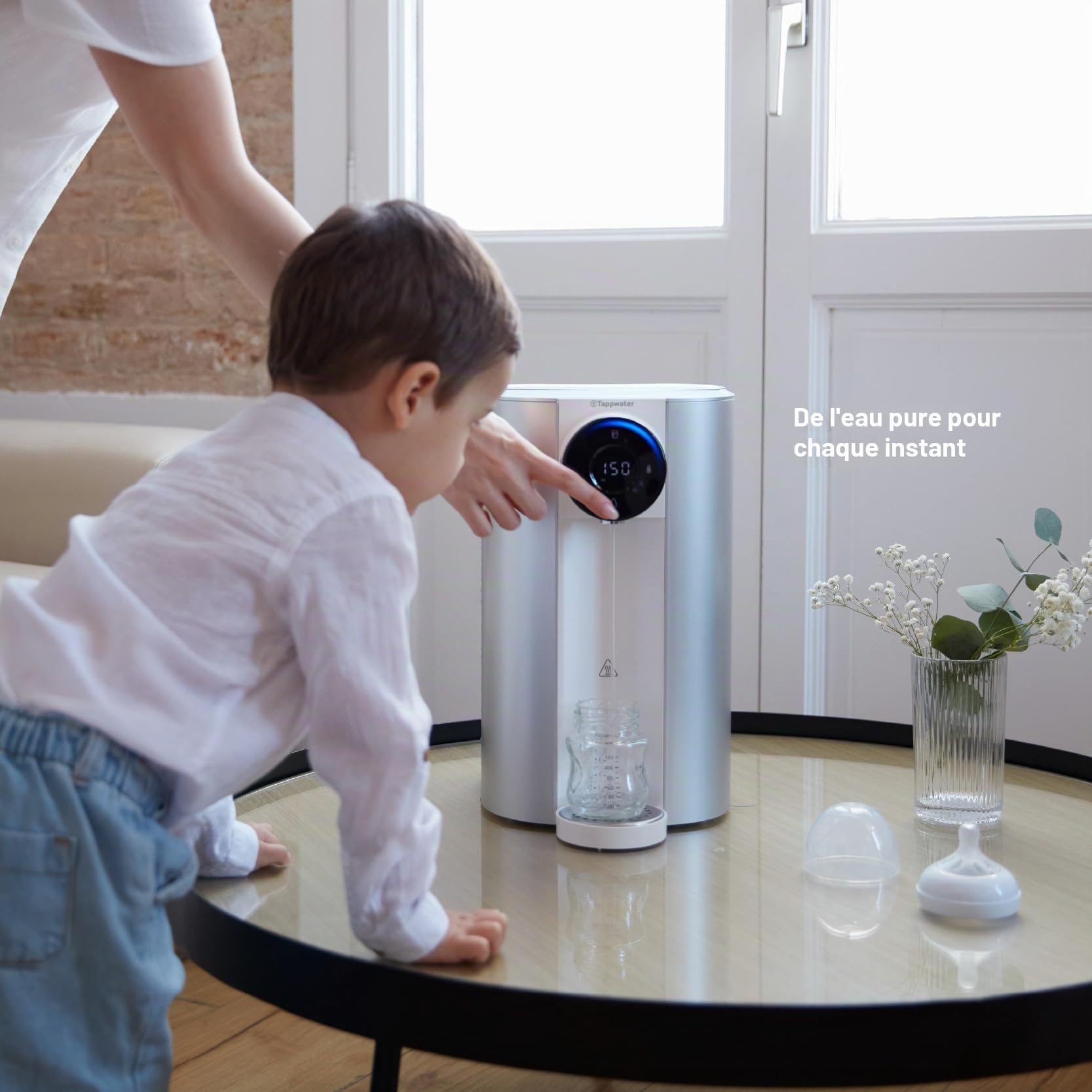 Tappwater Countertop RO SMR Système d'osmose inverse, filtre à eau avec minéralisation, distributeur d'eau chaude et froide, 12 L/H, purificateur d'eau sans installation