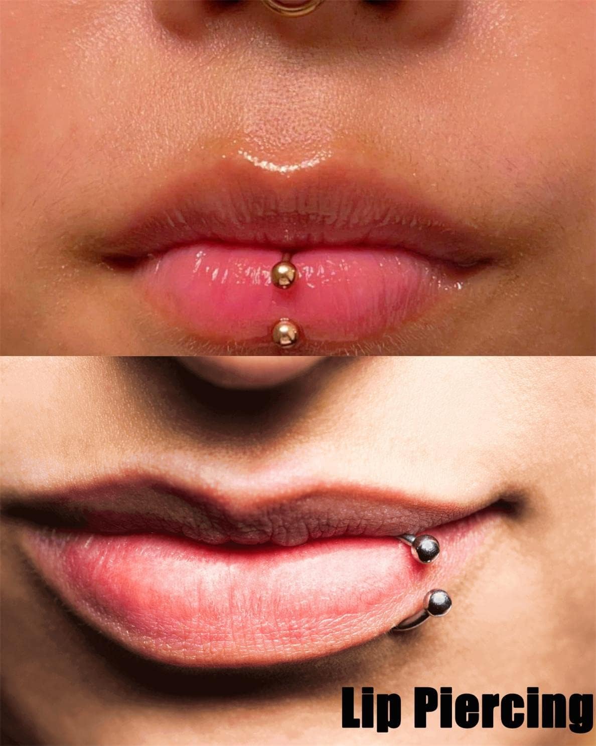 7Pairs 6/7/8/9/10/12/14MM Surgical Steel Horseshoe Small Septum Rings Smiley Piercing Jewelry Circular Curved Barbell Piercing Hoops Set for Nose Nipple Nostril Cartilage Helix Daith Tragus Lip Eyebrow - Image 7