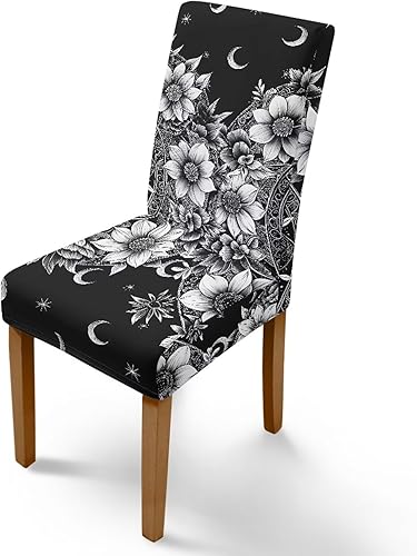 Miniatura 22 de Rnyleeg Red Rose Butterfly Chair Covers for Living Room No Arms Stretch Dining Chair Covers Set of 1 Soft Washable Kitchen Chair Protector Cover