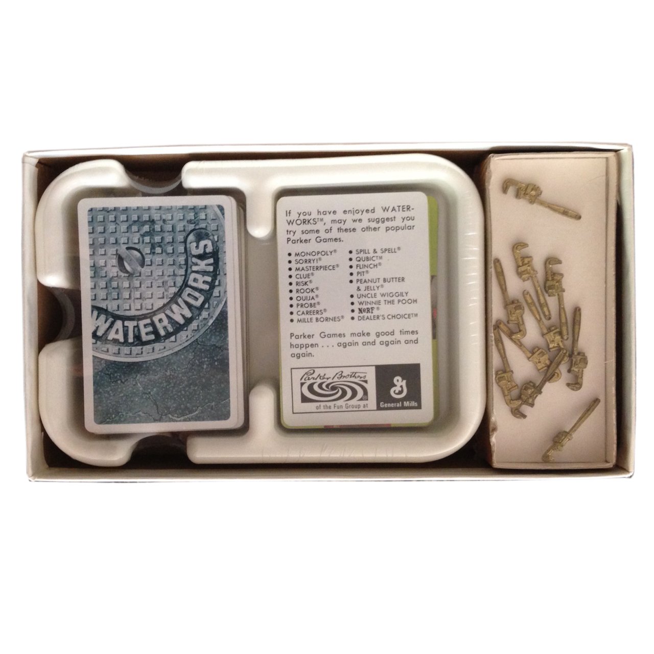 Condition photo showing Good Condition for Retro/Vintage - Waterworks: Parker Brothers Leaky Pipe Card Game (1972)