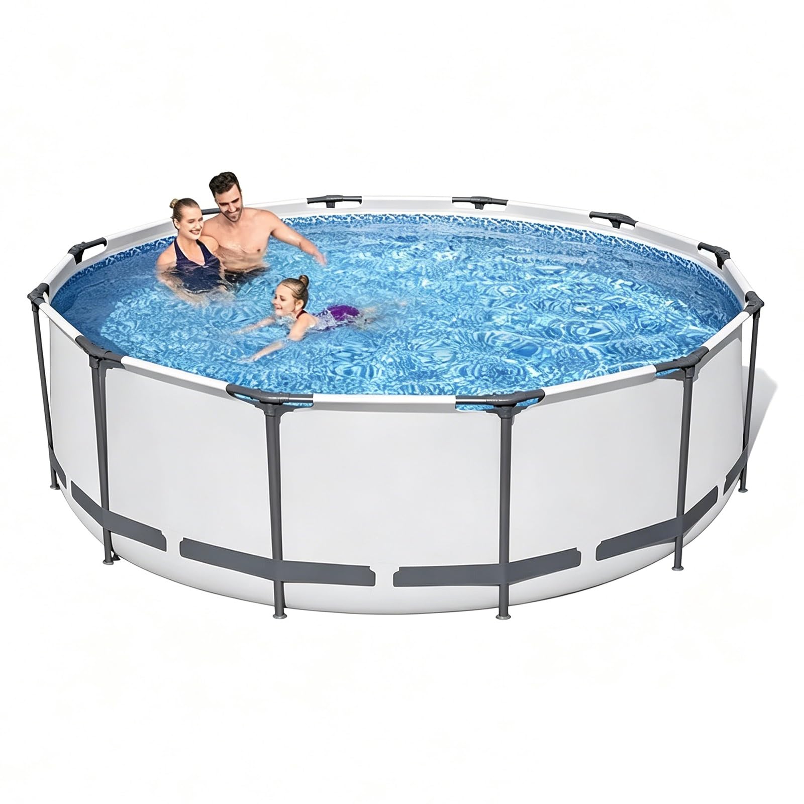Piscina Con Struttura In Metallo In Acciaio Da 305 Cm Ampia Piscina Per Famiglie Adatto All'uso Domestico Non Necessita Di Gonfiaggio