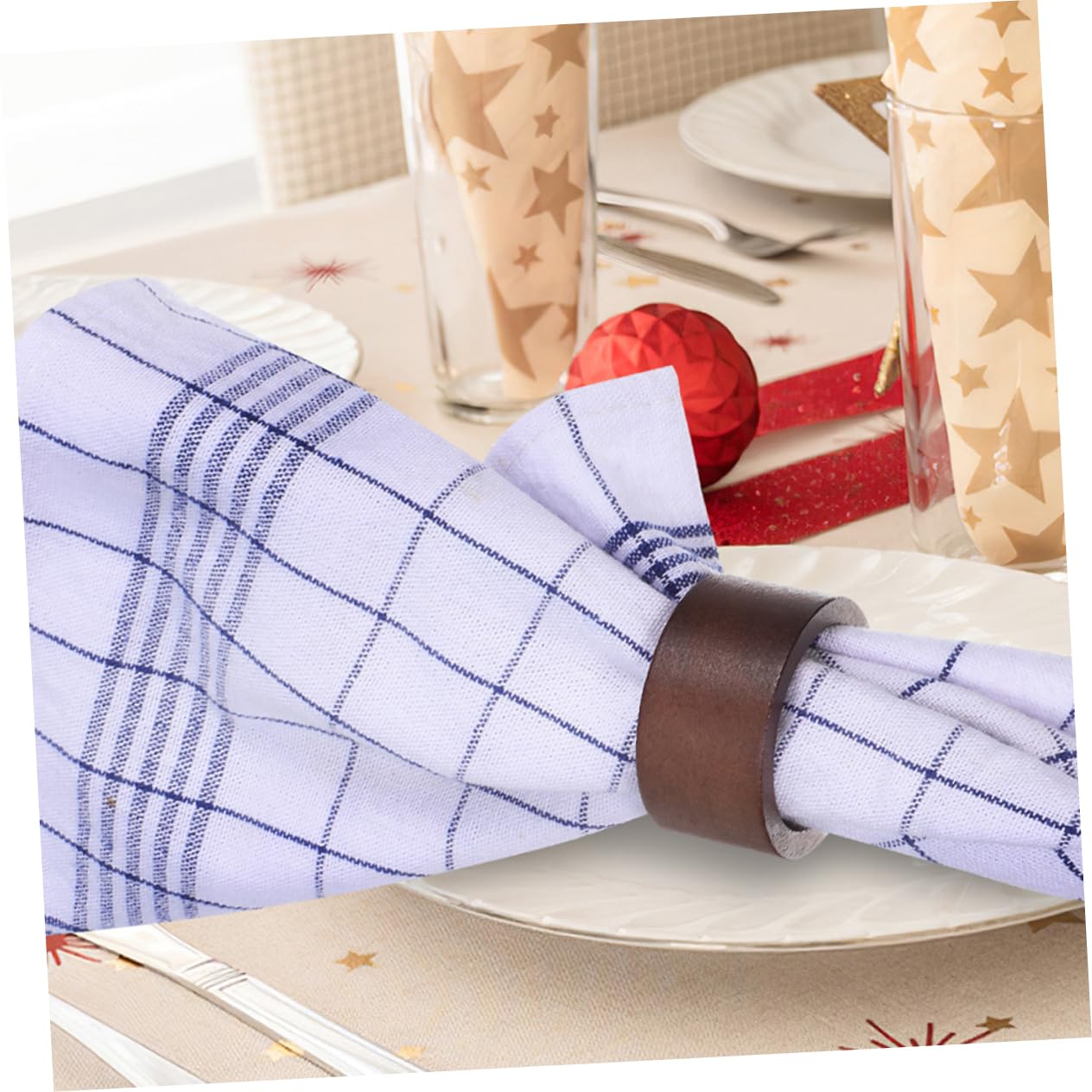 12piezas Servilletero De Madera Hecho Mano Servilleteros Navideños para Decoración De Mesa para Otoño Acción De Gracias Fiestas Navideñas y Decoración De Granja