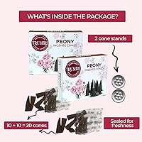 Vista 223 de TRUMIRI Copal Incense Cones - Total 20 Cone Incense - Dual Pack of 10 Insence Cones - Incense Cones Scented - Cone Incense Scents - Insense Cones