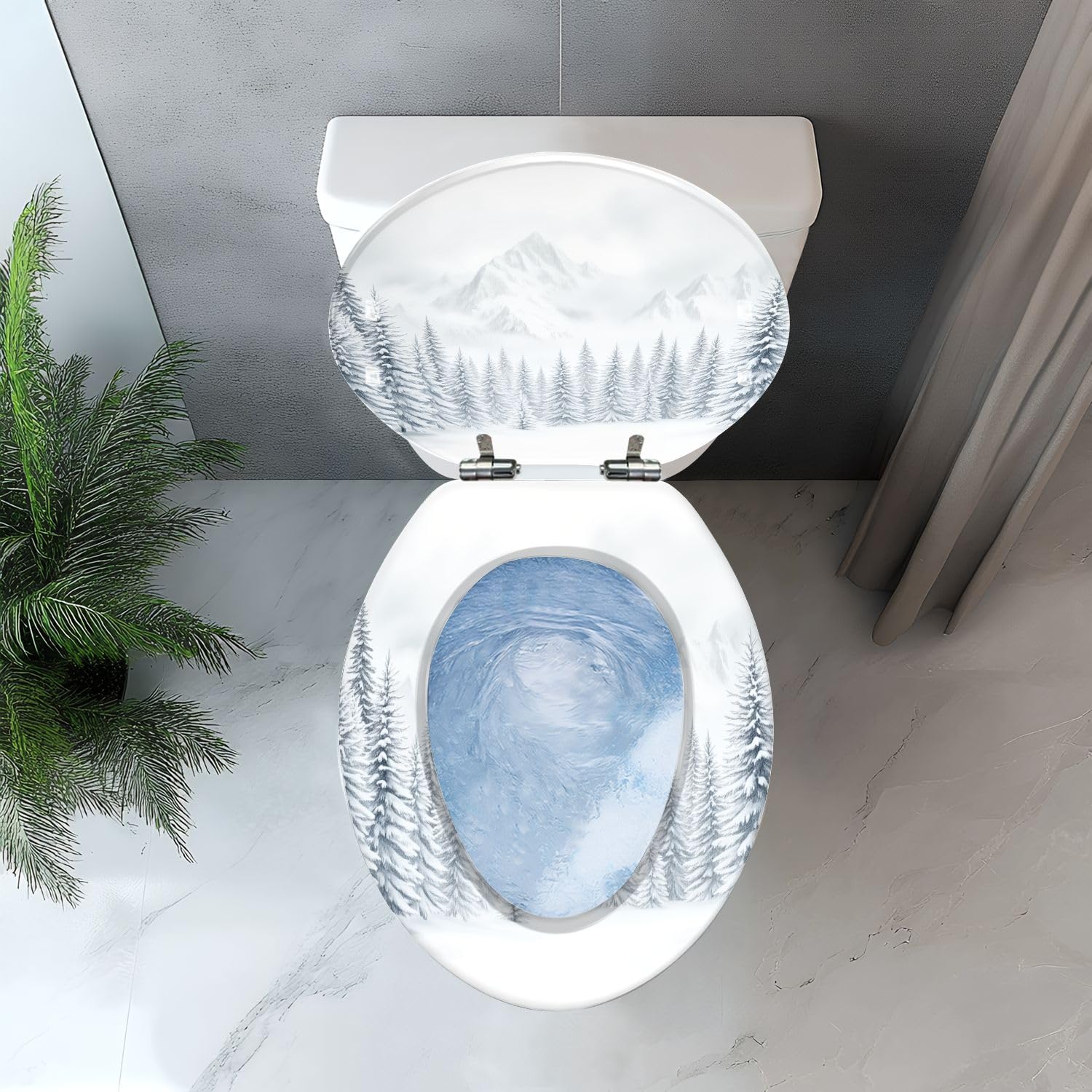 Asiento de inodoro alargado de resina para baño