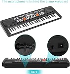 49 Key Kids Piano Clavier, Piano électrique pour débutants avec Microphone forsToddlers, Jouets de musique Cadeaux de Noël d'anniversaire pour les enfants de 3 à 12 ans