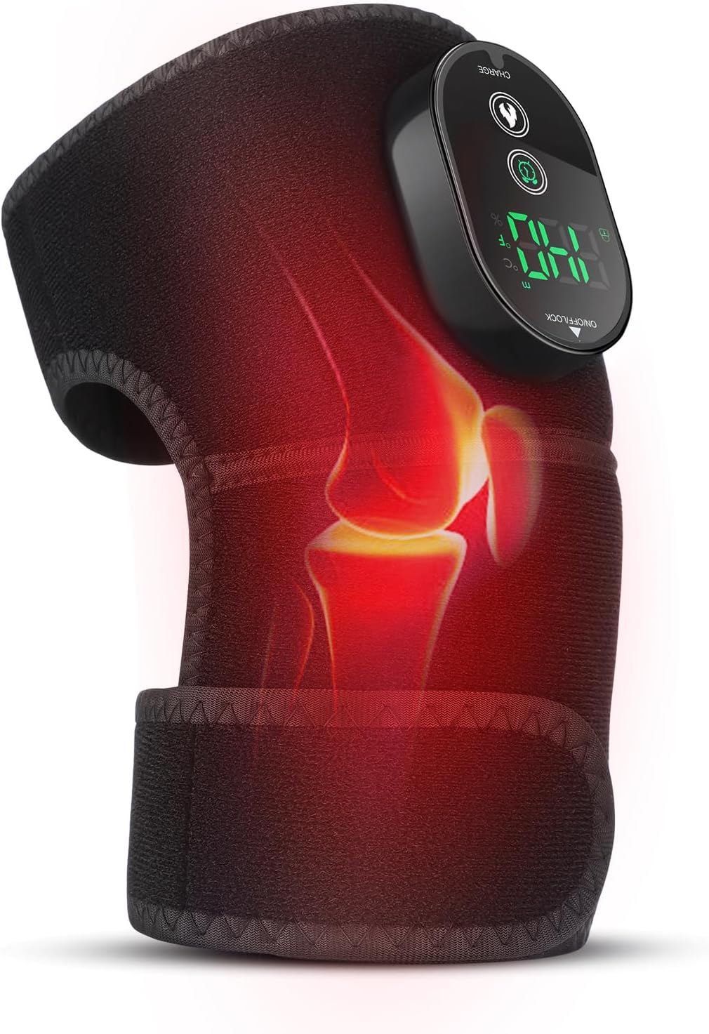 Cordless Heated Knee Brace Wrap, Rechargeable Heated Knee Brace Wrap Heating